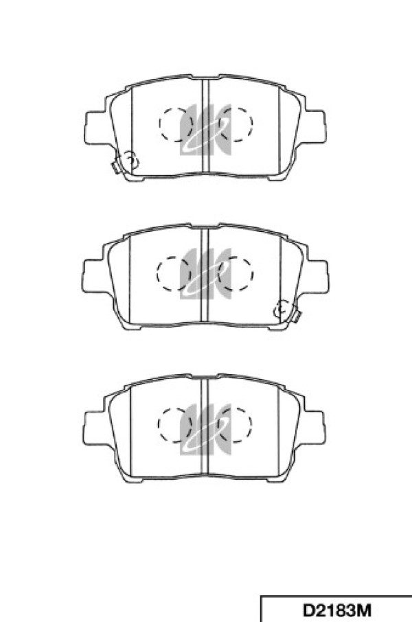 Колодки тормозные, передние KASHIYAMA D2183MH (PN1472)