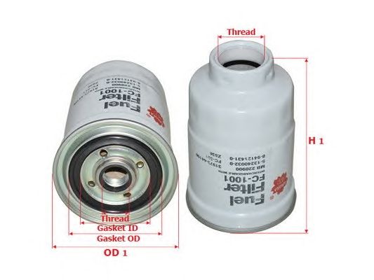 Фильтр топливный SAKURA FC1001 (FC-321)