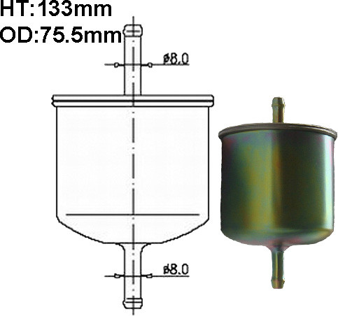 Фильтр топливный  AZUMI FSP24304 (DF010)